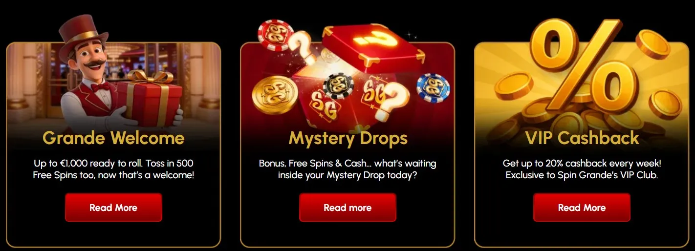 SpinGrande Casino Bonuses and Promotions